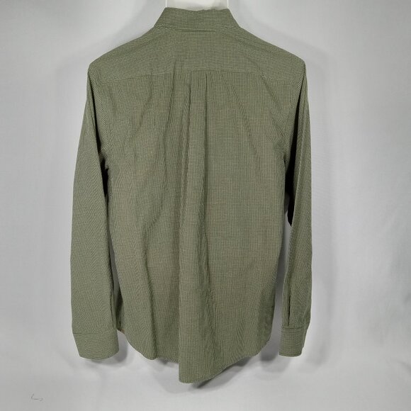 DOCKERS Mens Green Button Down Long Sleeve Shirt Size Medium - Picture 3 of 8